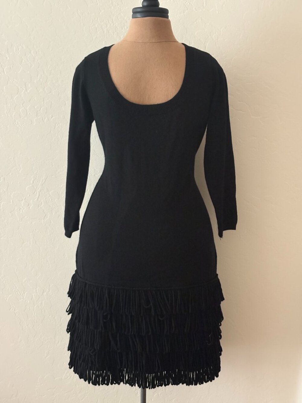 Soft Surroundings Fringe Dress. Size S. Black.